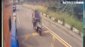 屏東,屏東縣,事故,妻子,車禍,夫妻,腦漿,曳引車,丈夫,機車,事故,死亡（圖／翻攝畫面）