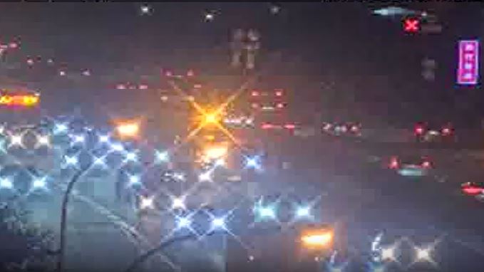 國道一號南向91公里處，新竹竹北路段昨晚（16日）發生3車追撞事故。（圖／翻攝自高公局官網）