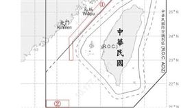 中共解放軍進入台海周邊活動示意圖（圖／國防部提供）