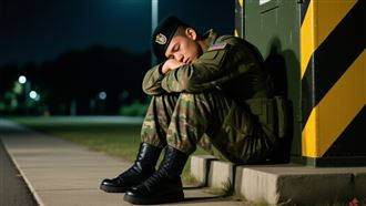 成功嶺哨長盤腿打瞌睡　旅長查哨當場抓包