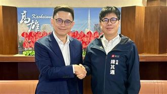 四搶一初選出線　賴瑞隆訪陳其邁請益市政