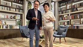 唐從聖（右）上鄭弘儀節目。（圖／三立提供）