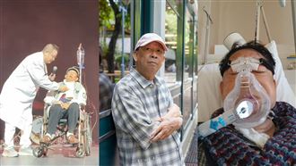 男星吊點滴坐輪椅現身演唱會　驚悚畫面曝