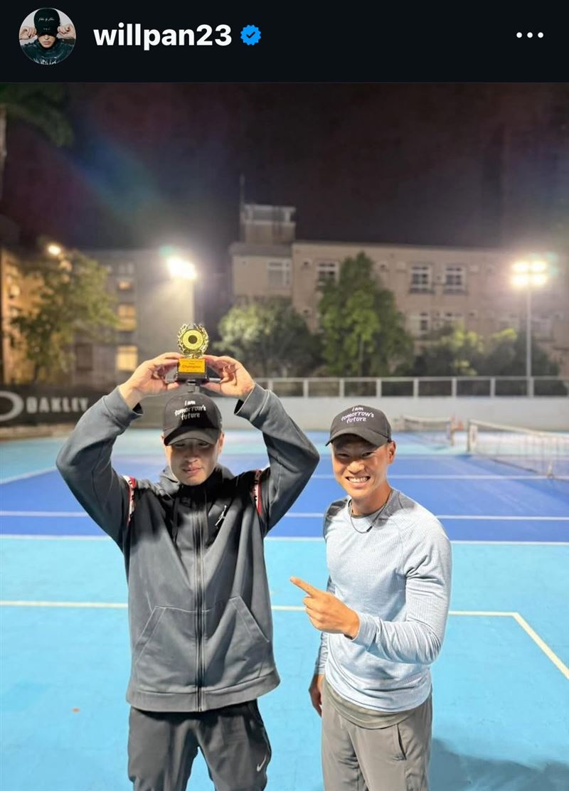 潘瑋柏奪下網球冠軍。（圖／翻攝自潘瑋柏IG）