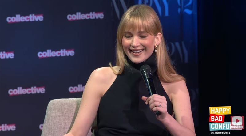 珍妮佛勞倫斯自爆曾因「不夠漂亮」錯失電影角色。（圖／翻攝自Josh Horowitz YT）