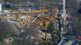 白宮宴會廳爭議持續延燒。（圖／美聯社／達志影像）