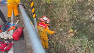 19歲男台24自撞墜9米谷　奇蹟生還僅輕傷