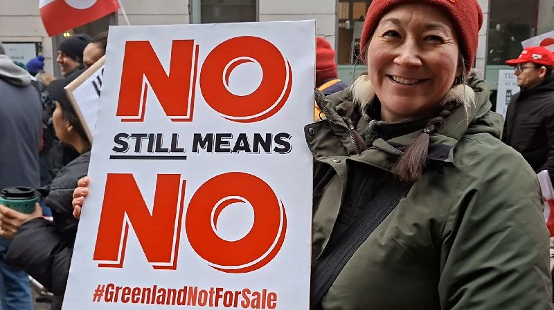 格陵蘭生物學家達爾（Parnuna Egede Dahl）表示，大多數格陵蘭人不想成為美國的一部分，希望遊行可以讓川普放棄這個想法