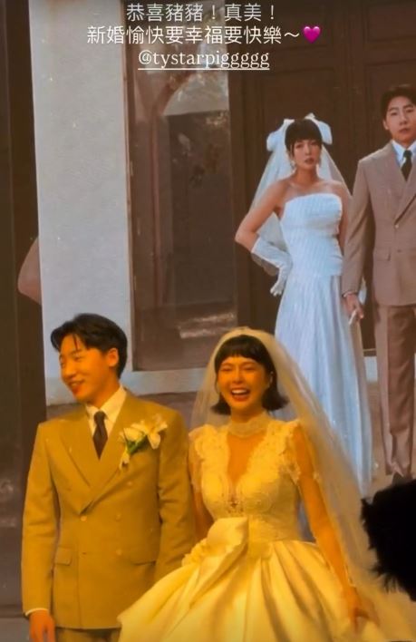 黃沐妍與外商經理老公Norman辦婚宴。（圖／翻攝自IG @zuweiii_）