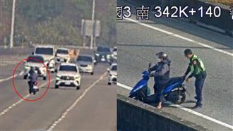 鬼引路？老翁國道逆向「肉包鐵」警斷去路