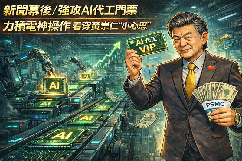 力積電宣布以18億美元將苗栗銅鑼廠售予美光，震撼半導體界！黃崇仁透過「捨棄重資產」換取569億現金，徹底改善財務結構。此舉不僅讓公司切 HBM後段供應鏈，更轉向高毛利3D WoW 堆疊技術，避開成熟製程價格戰，為2026年的AI競賽換取最關鍵的入場券。（AI製圖）