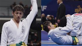 日本男星玉木宏在「巴西柔術歐洲錦標賽」抱回銅牌。（圖／翻攝自IG @ibjjf）