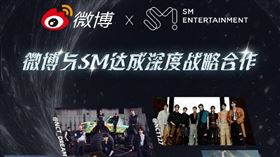 韓國SM娛樂公司和微博達成深度戰略合作。（圖／翻攝自微博）