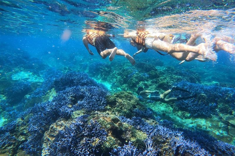 澎湖最夯人氣體驗「南海四島一日遊」，走訪澎湖指標性景點，還可體驗浮潛活動，是眾多旅客的首選路線。（圖／飯店旅宿業者提供）