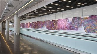 桃機北廊廳300米巨作亮相　美到不想登機