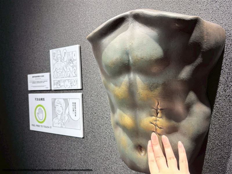 台北展限定龍堅腹肌。（圖／主辦單位提供）