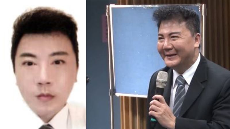 黃甫九天近照（右）與通緝照（左）差距相當大。（圖／翻攝畫面）