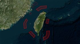 	▲中共東部戰區聯合利劍－2024A演習示意圖（圖／翻攝自微博）