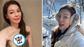 曾馨瑩分享穿晚禮服的自拍照（左圖），小秀性感。（翻攝hsin_ying_tseng IG）