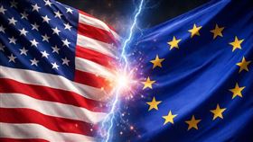 歐盟正在評估多項反制川普關稅方案、擬定應對措施。（圖／翻攝自X平台 @Alphastockslab）