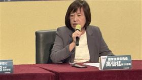 國發會副主委高仙桂今（19）日表示，針對台美協議中2,500億美元政府融資信保，行政院正研議運作模式與財源，目前尚未定案。她強調，現有額度不足以支應龐大需求，政府將建立新機制，承諾「一定籌措財源讓它運作」，以落實台美供應鏈合作承諾。（圖／記者師瑞德攝影）