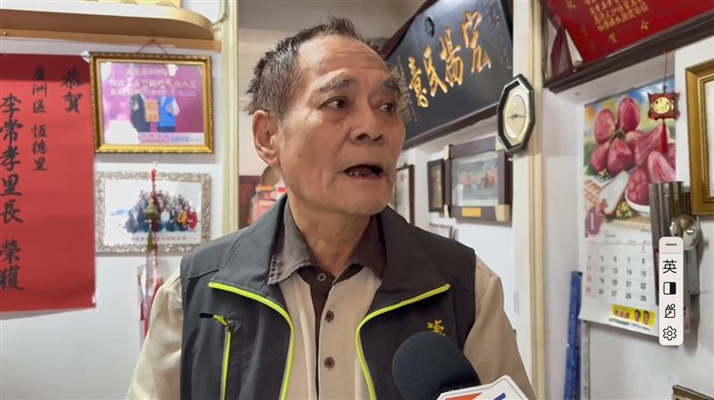 蘆洲恆德里長李常孝痛斥逆子沒人性（圖／記者莊淇鈞攝影）