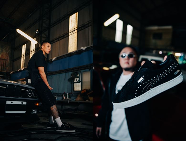 PUMA x MJF x DEAL lifestyle攜手頑童三方共繹SUEDE聯名鞋款。（圖／品牌業者提供）