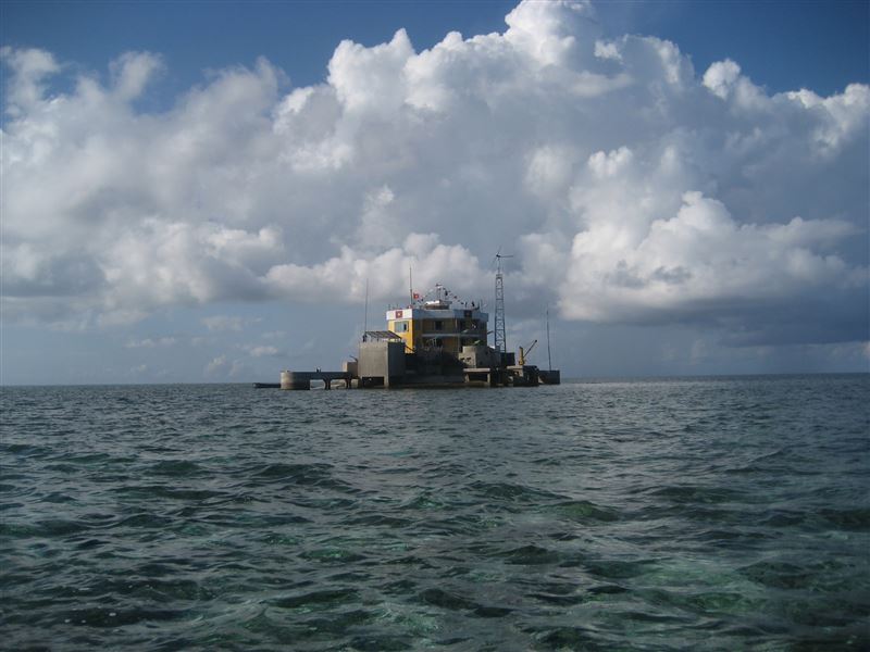 鬼喊礁的越南設施。（圖／翻攝維基百科）