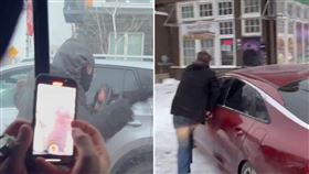 親赴明尼蘇達抗議現場　保守派記者「相機被搶」怒斥：政府必須掃盪（圖／翻攝自X@nicksortor）