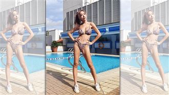 資生堂千金拚芭比腰！半年動刀2次曬辣照