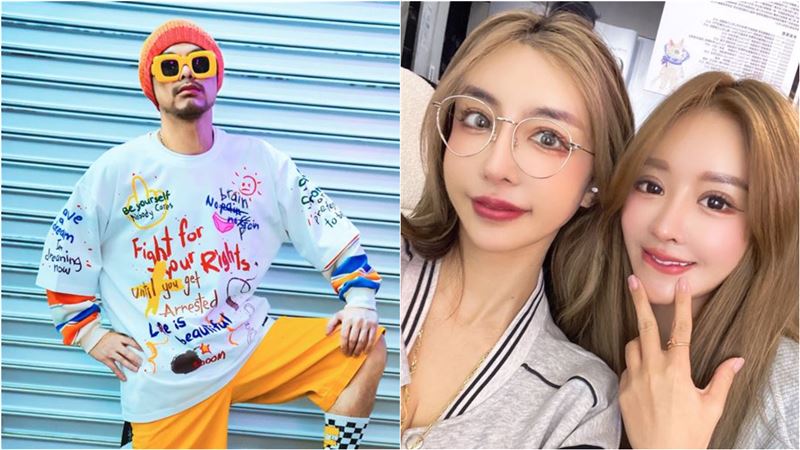 黃明志（左）捲入謝侑芯（右）命案，閨密雪碧（中）多次為她發聲。（圖／翻攝自真雪碧 無雙ss、黃明志臉書）