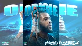 高雄全家海神宣布簽下26歲全能中鋒奧迪傑。（圖／高雄全家海神提供） 