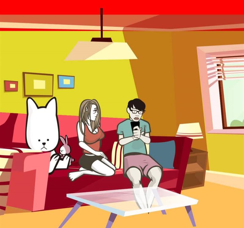 百萬插畫家蓋彼以「建寶、妞妞」為男女主角的動畫停更一年多。（圖／翻攝自臉書）
