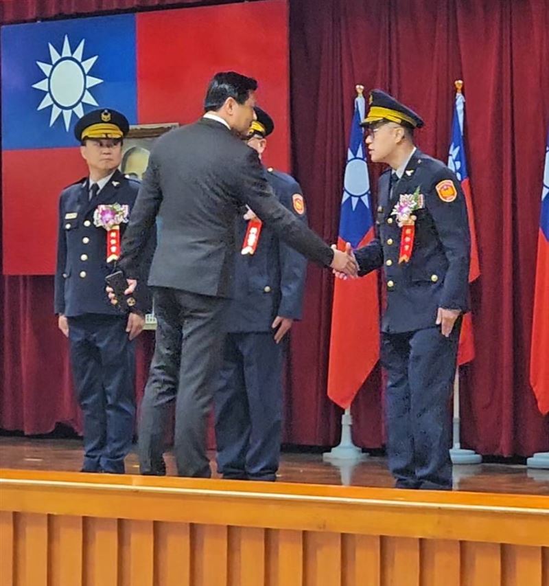 新北市副市長朱惕之　主持警局分局長、大隊長聯合布達交接典禮