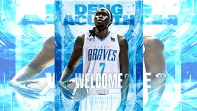 富邦勇士簽下洋將中鋒阿庫斯（Deng Acuoth）。（圖／富邦勇士提供）