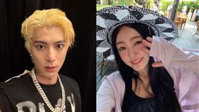 台灣女星ㄚ頭飛往澳門觀看王鶴隸演唱會。（圖／翻攝自微博、臉書）