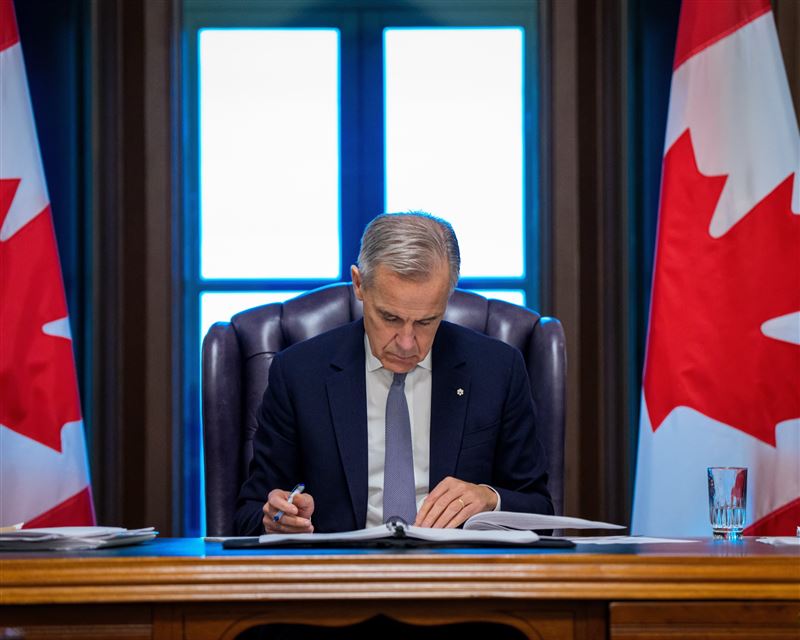 加拿大總理卡尼據傳考慮派兵格陵蘭參加丹麥主導的軍演。（圖／翻攝自X平台 @harryt59_harry）