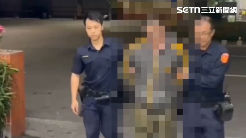 警方獲報，將涉案的33歲張姓男子查緝到案，並查扣涉案人遺留的1把刀具。（圖／翻攝畫面）