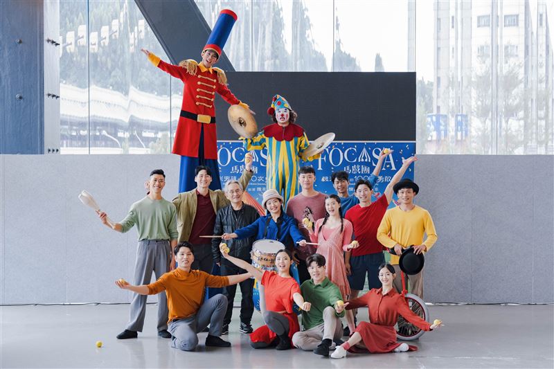 林懷民、幾米、FOCASA馬戲團跨界合作的《幾米男孩的100次勇敢》今（20）日率演員出席巡迴記者會。（圖／FOCASA馬戲團提供）