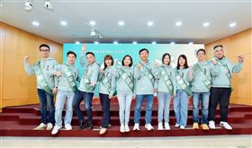 湧言會在全國四都推出11名議員參選人，以「台灣尚湧」諧音梗為名。（圖／湧言會提供） 