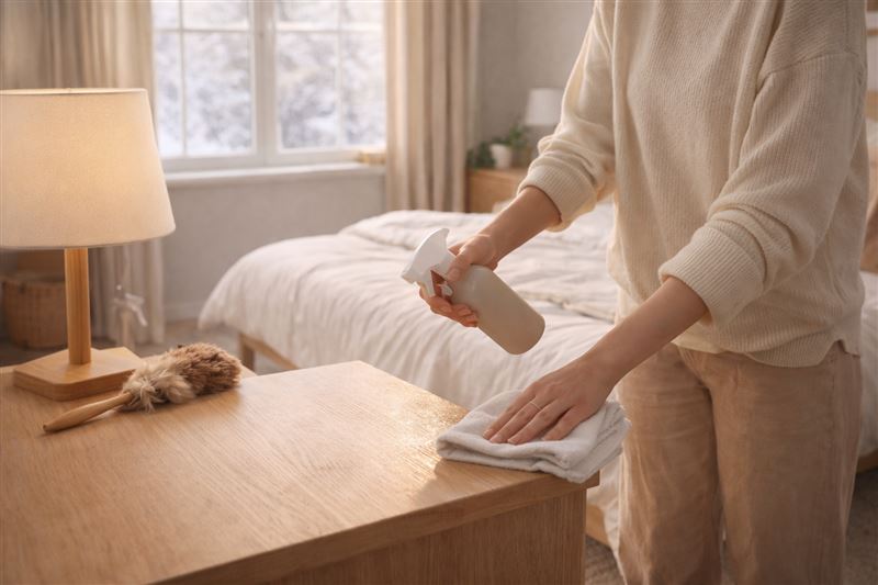 大寒打掃房間、整理雜物，象徵除舊迎新、清除過去一年的穢氣。（示意圖／CANVA製作）