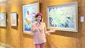 白嘉莉畫展於君悅展出。（圖／本人提供）