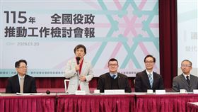 內政部今（20）日召開「115年全國役政推動工作檢討會報」。(圖/內政部提供)