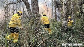 山林火災、護管員／林業保育署臺中分署授權提供