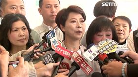 民進黨台南市長初選勝出的立委陳亭妃赴台南市議會拜會議長邱莉莉。（圖／翻攝畫面） 
