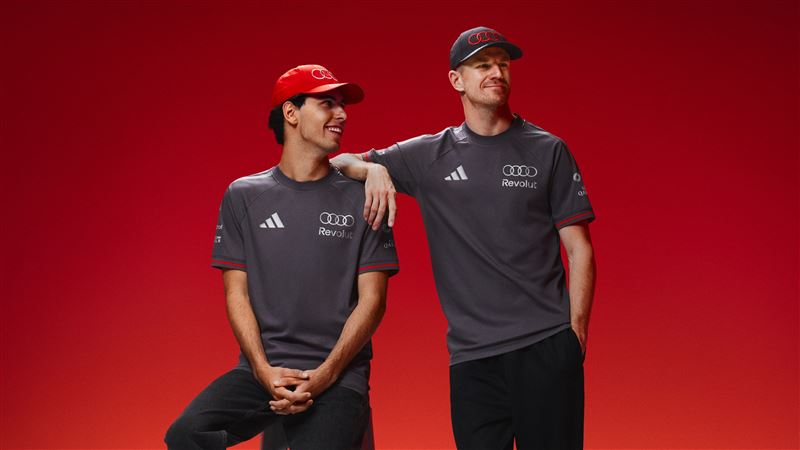 adidas攜手Audi Revolut F1車隊成為官方合作夥伴，並共同揭曉首波聯名系列。（圖／品牌業者提供）