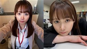 SOD集團人事部女子社員「與田日影」出道拍AV，首次在鏡頭前和男優發生性行為，感到非常緊張。（圖／翻攝自與田日影Ｘ）