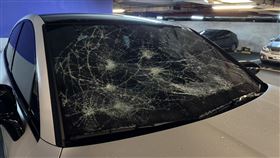 砸車,保時捷,車窗,蘭城晶英（圖／翻攝畫面）