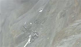 熊本縣警方曝光機身殘骸畫面。（圖／翻攝自X）