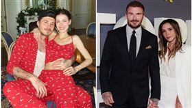 布魯克林為了妻子妮蔻拉（左圖），跟父母貝克漢、維多利亞（右圖）決裂。（翻攝brooklynpeltzbeckham IG／victoriabeckham IG）